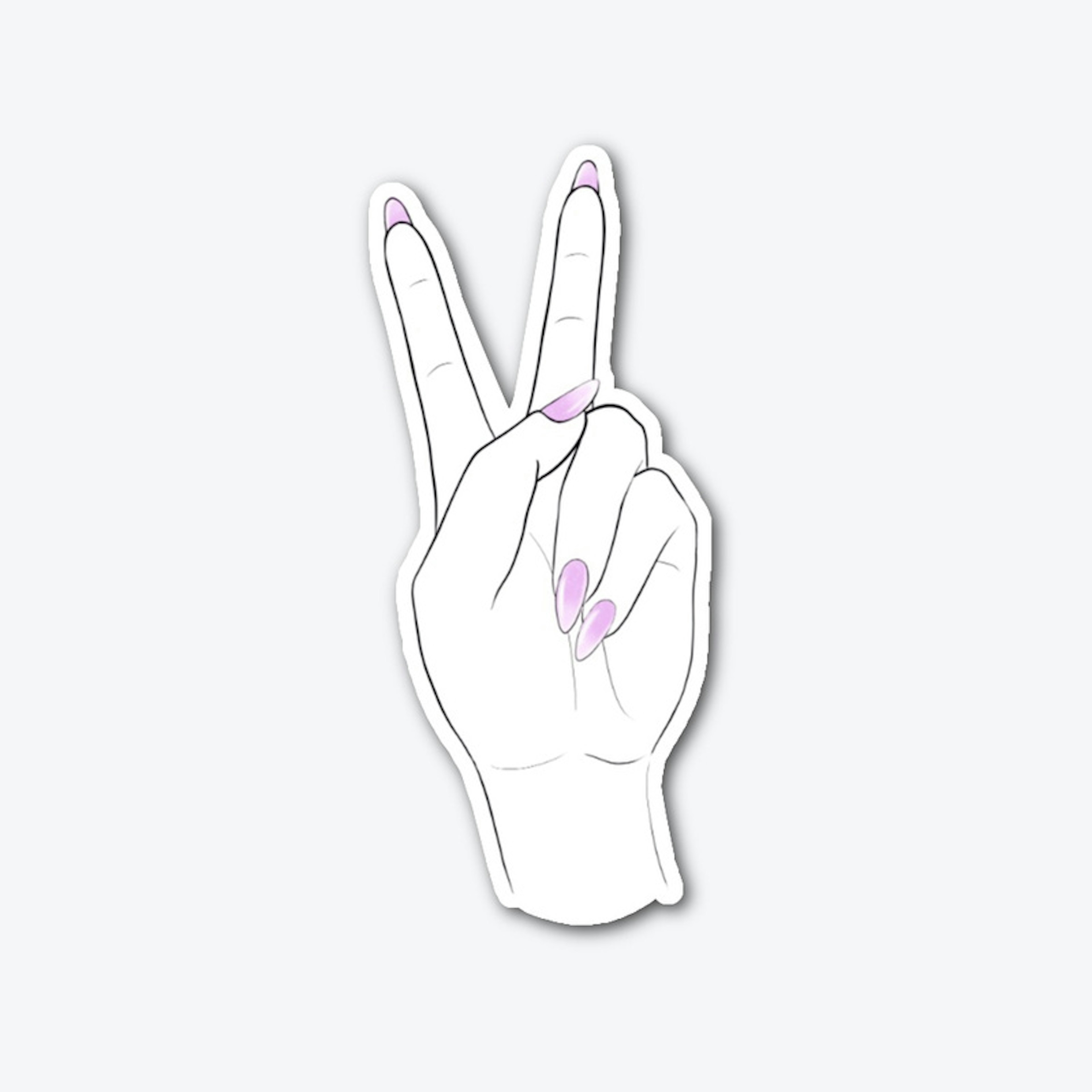 Peace Out Sticker